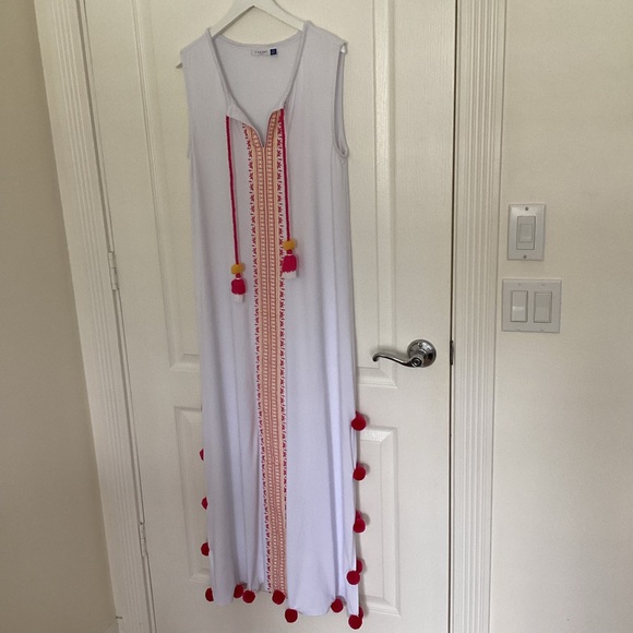 Cabana Life Embroidered Maxi Dress/Cover Up - Picture 4 of 12